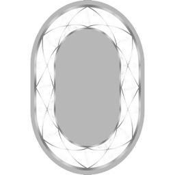 RUBIS 1687A (Ovale, 160X220, GRIS CLAIRE, Lamination)