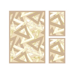 BRAGA 98710 (Rectangular, ( T 160X220 + 2T 60X110 ), MARRON BRONZE)