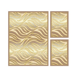 BRAGA 98720 (Rectangulaire, ( T 160X220 + 2T 60X110 ), MARRON BRONZE)