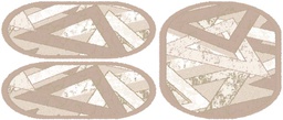 BRAGA 98710 (Ovale, ( O 80X130 + 2O 65X100 ), MARRON BRONZE)