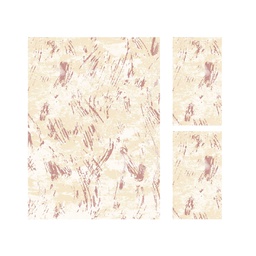 MADRID 93110 (Rectangulaire, ( T 160X220 + 2T 60X110 ), CREME SHRINK_BOIS DE ROSE)