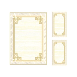 BRAGA 98730 (Rectangular, ( T 160X220 + 2T 60X110 ), BLANC CASSE)