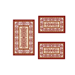 BRAGA 98740 (Rectangulaire, ( T 80X130 + 2T 65X100 ), BORDEAUX)