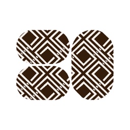 PALACE 97490 (Oval, ( O 80X130 + 2O 65X100 ), MARRON CAFE)