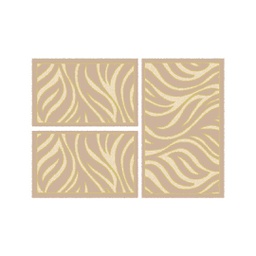 BRAGA 98723 (Rectangulaire, ( T 80X130 + 2T 65X100 ), MARRON BRONZE)