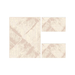 DUBAI 93571 (Rectangulaire, ( T 100X130 + 2T 60X100 ), MARRON BRONZE)