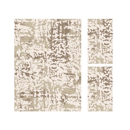 دبي 9239Q (مستطيل, ( T 160X220 + 2T 60X110 ), عاجي)