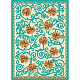 OCTAVE 75830 (Rectangulaire, 165X230, VERT TURQUOISE_CREME)