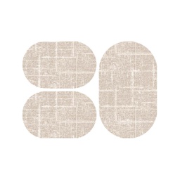 ANKARA 98450 (Oval, ( O 80X130 + 2O 65X100 ), BEIGE)