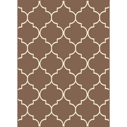 MELODIE 9789B (Rectangular, 190X275, MARRON BRONZE_IVOIRE)