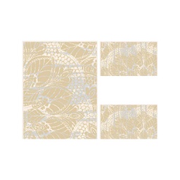 MADRID 93680 (Rectangular, ( T 100X130 + 2T 60X100 ), CREME SHRINK_BEIGE)