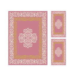 PLAZA 96761 (Rectangulaire, ( T 160X220 + 2T 60X110 ), BOIS DE ROSE)