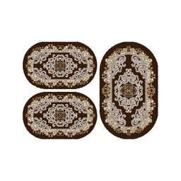 بلازا 92355 (بيضوي, ( O 80X130 + 2O 65X100 ), لون القهوة البني)