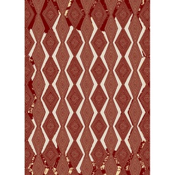 SHIRAZ 98191 (Rectangulaire, 165X230, BORDEAUX)