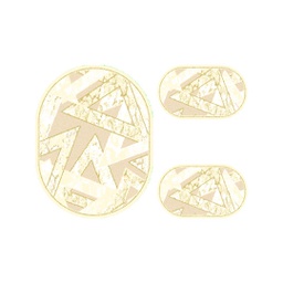 BRAGA 98710 (Oval, ( O 100X130 + 2O 60X100 ), ECRU)