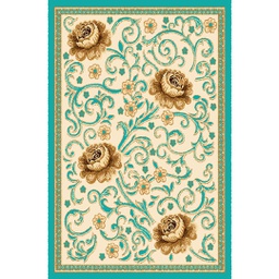 OCTAVE 75840 (Rectangulaire, 165X230, VERT TURQUOISE_CREME)