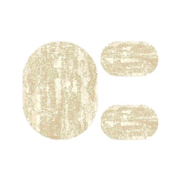 ANKARA 90880 (Oval, ( O 100X130 + 2O 60X100 ), BEIGE)