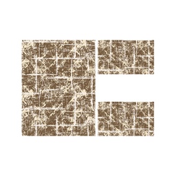 ANKARA 98470 (Rectangulaire, ( T 100X130 + 2T 60X100 ), MARRON CAFE)