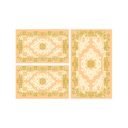 PLAZA 92351 (Rectangulaire, ( T 80X130 + 2T 65X100 ), SAUMON)