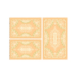 بلازا 92371 (مستطيل, ( T 80X130 + 2T 65X100 ), وردي سلموني)