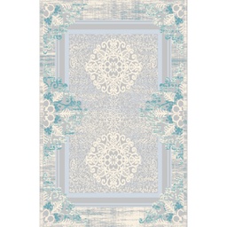 OZEL 96740 (Rectangular, 200X280, SHRINK GRIS CLAIR / BLEU TRQ)