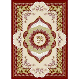 VALENCIA 93000 (Rectangulaire, 200X280, BORDEAUX_CREME)