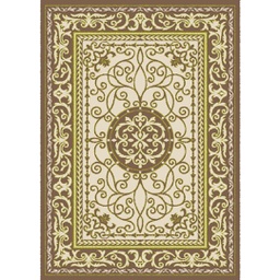 VALENCIA 92580 (Rectangulaire, 200X280, MARRON BRONZE_CREME)