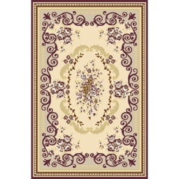 فالينسيا 92760 (مستطيل, 200X280, بني عنابي / قشدي)