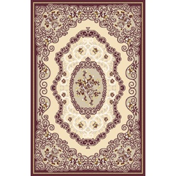 VALENCIA 92940 (Rectangulaire, 200X280, MARRON BORDEAUX_CREME)