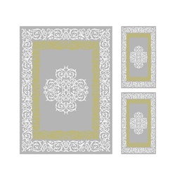 بلازا 96760 (مستطيل, ( T 160X220 + 2T 60X110 ), رمادي فاتح)