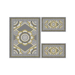 أزهر 98870 (مستطيل, ( T 100X130 + 2T 60X100 ), رمادي قاتم)