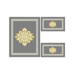 أزهر 97160 (مستطيل, ( T 100X130 + 2T 60X100 ), رمادي قاتم)