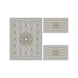 أزهر 98810 (مستطيل, ( T 100X130 + 2T 60X100 ), رمادي فاتح)