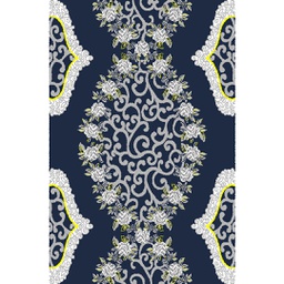 AZHAR 98820 (Rectangulaire, 190X270, BLEU NUIT)