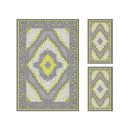 AZHAR 97150 (Rectangular, ( T 150X220 + 2T 60X110 ), GRIS FONCE)