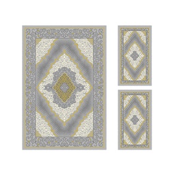 AZHAR 97150 (Rectangulaire, ( T 150X220 + 2T 60X110 ), GRIS CLAIRE)