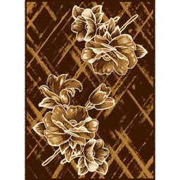 NOUR 96120 (Rectangulaire, 165X230, MARRON CHOCO)