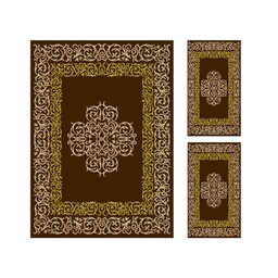 PLAZA 9676F (Rectangulaire, ( T 150X230 + 2T 60X115 ), MARRON CAFE)