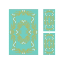 PLAZA 9677H (Rectangular, ( T 150X230 + 2T 60X115 ), BLEU)