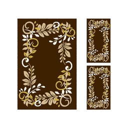 PLAZA 9236F (Rectangular, ( T 150X230 + 2T 60X115 ), MARRON CAFE)