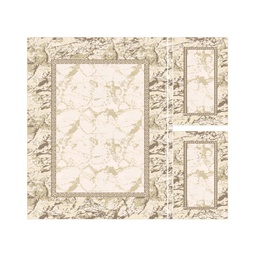 MUGLA 96520 (Rectangular, ( T 160X220 + 2T 60X110 ), ECRU SHRINK - IVOIRE)