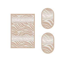 BRAGA 98720 (Ensembles Variés, ( T 155X220 + 2O 90X55 ), MARRON BRONZE)