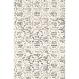 MADRID 99860 (Rectangular, 200X280, ECRU SHRINK  - GRIS FONCÈ)