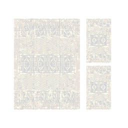 DUBAI A0971 (Rectangulaire, ( T 160X220 + 2T 60X110 ), GRIS CLAIRE)