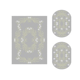 PLAZA 96770 (Various Sets, ( T 155X220 + 2O 90X55 ), GRIS CLAIRE)