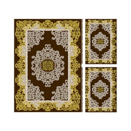 بلازا 92355 (مستطيل, ( T 150X230 + 2T 60X115 ), لون القهوة البني)
