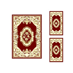 أزهر 97170 (مستطيل, ( T 150X220 + 2T 60X110 ), أحمر عنابي)
