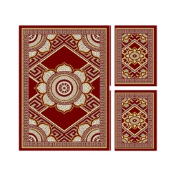 أزهر 98870 (مستطيل, ( T 150X220 + 2T 60X110 ), أحمر عنابي)