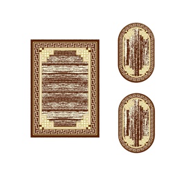 BRAGA 98730 (Various Sets, ( T 155X220 + 2O 90X55 ), MARRON BORDEAUX)