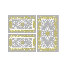 PLAZA 92350 (Rectangular, ( T 80X130 + 2T 65X100 ), GRIS CLAIRE)